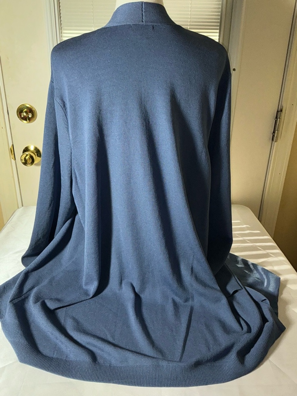 Jones New York Lightweight Open Front Cardigan Blue Size 2X - Picture 2 of 9